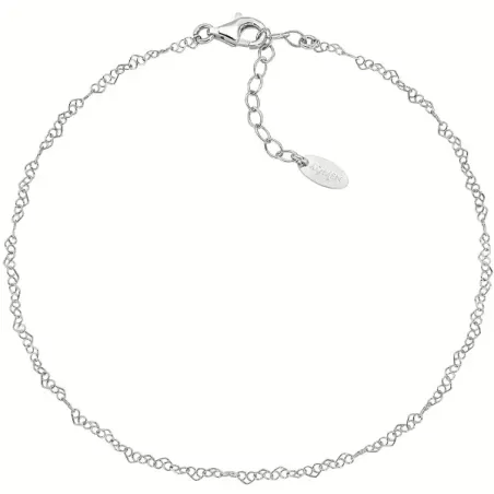 Cavigliera in Argento maglia a Cuori Donna Amen