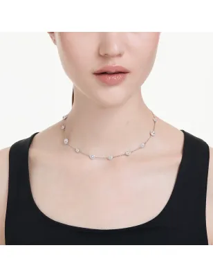 Collana Una Angelic Taglio Round Motivi double face Donna Swarovski