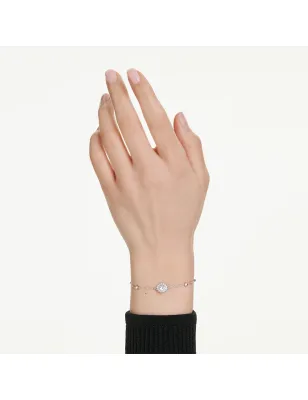 Bracciale Una Angelic Taglio Round Bianco Donna Swarovski