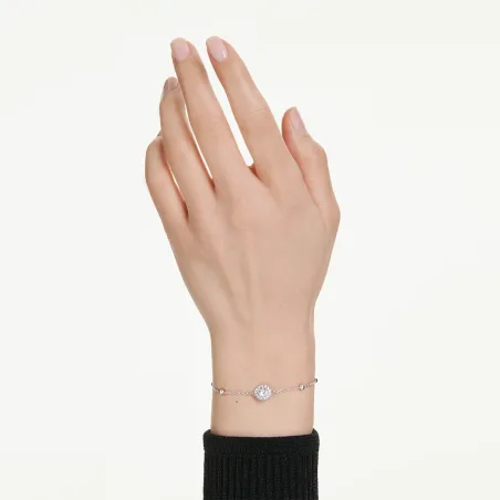 Bracciale Una Angelic Taglio Round Bianco Donna Swarovski