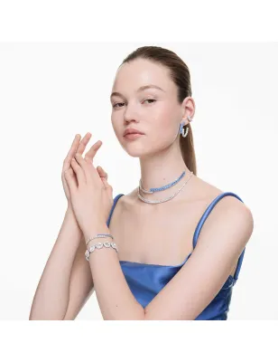 Orecchini Sublima Bianchi Rodio Donna Swarovski