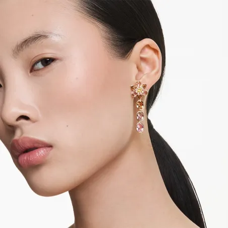 Orecchini pendenti Idyllia Fiore Multicolore Donna Swarovski