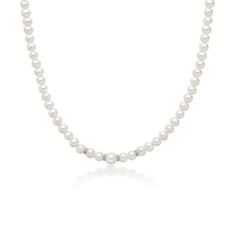 Collana Perle Boule e Fantasia Donna Miluna Le Perle