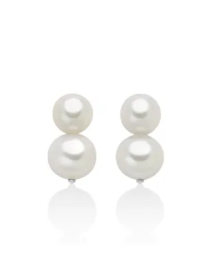 Orecchini in argento e due perle Oriente Donna Miluna