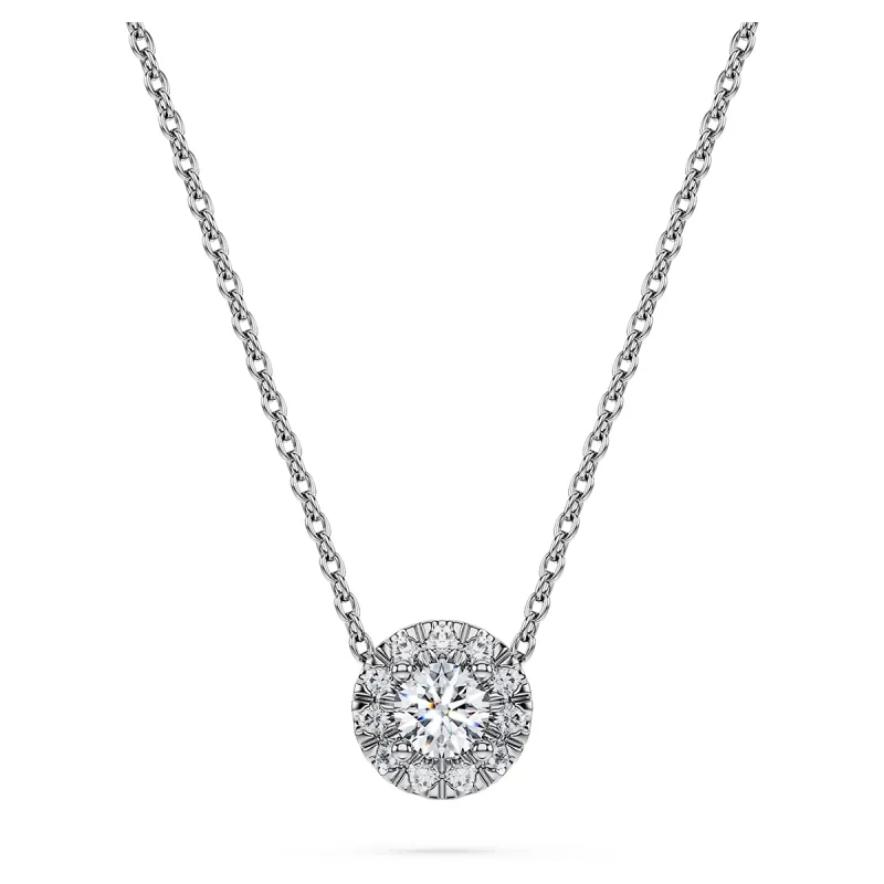 Collana Pendente solitario halo Eternity Donna Swarovski Collana Pendente solitario halo Eternity Donna Swarovski