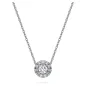 Collana Pendente solitario halo Eternity Donna Swarovski Collana Pendente solitario halo Eternity Donna Swarovski