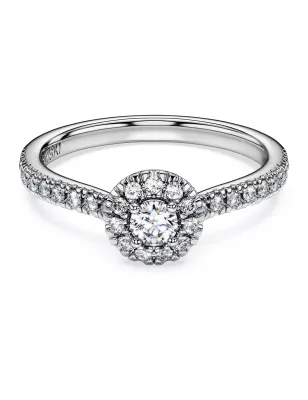 Anello Solitario halo Eternity M55 Donna Swarovski