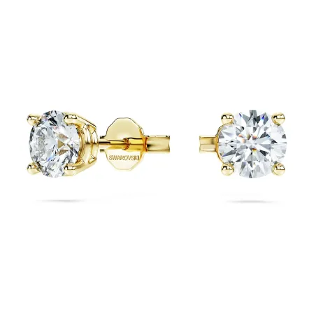 Orecchini a lobo con solitario Eternity Oro giallo Donna Swarovski