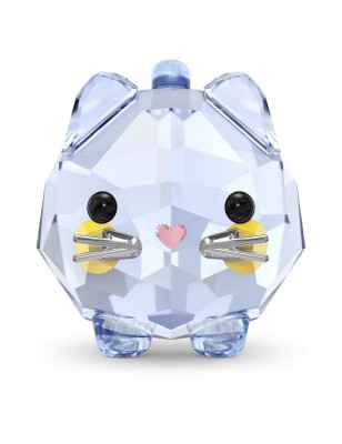 DECORAZIONE CHUBBY CATS GATTO BLU SWAROVSKI