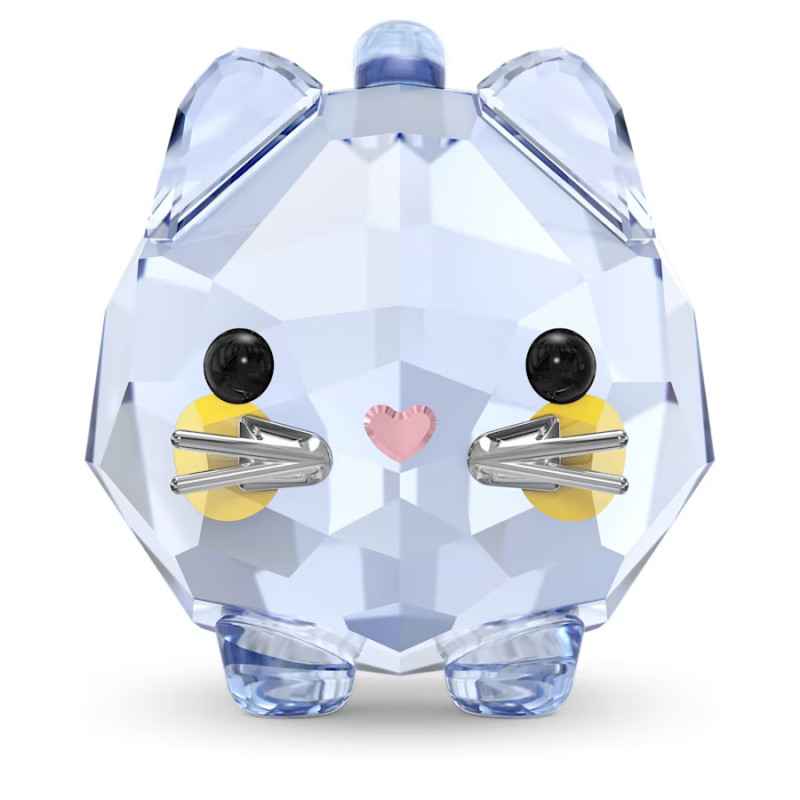 DECORAZIONE CHUBBY CATS GATTO BLU SWAROVSKI DECORAZIONE CHUBBY CATS GATTO BLU SWAROVSKI