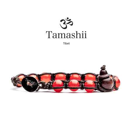 BRACCIALE AGATA FUOCO UOMO-DONNA TAMASHII 1 GIRO