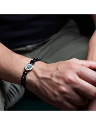 Bracciale Ruota Preghiera Precious Smeraldo Occhio Falco Tamashii