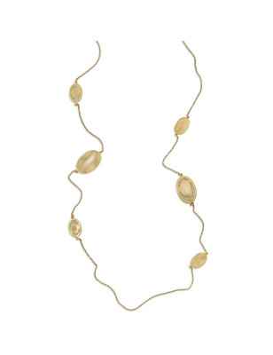 Collana lunga Ovali Preziosi sei elementi spazzolati Donna Aquaforte