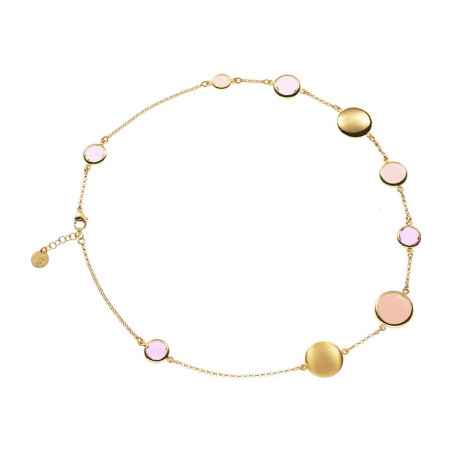 Collana Le Chicche con saponette e paste vitree rosa Donna Aquaforte