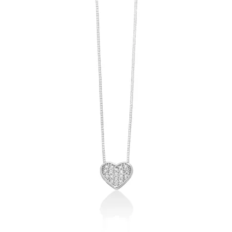 Collana di diamanti con cuore piccolo Donna Miluna