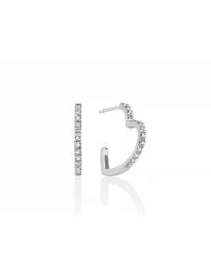 ORECCHINI CUORE DIAMANTI DONNA MILUNA 