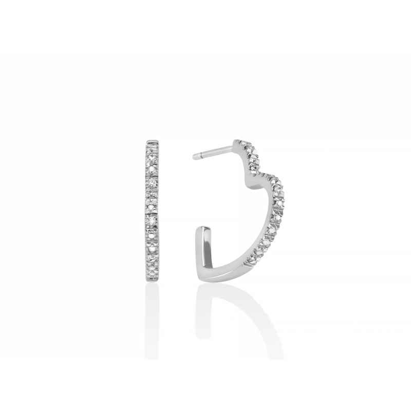 ORECCHINI CUORE DIAMANTI DONNA MILUNA ORECCHINI CUORE DIAMANTI DONNA MILUNA