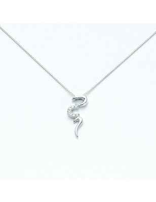 COLLANA PENDENTE SERPENTE DONNA MILUNA I DIAMANTI