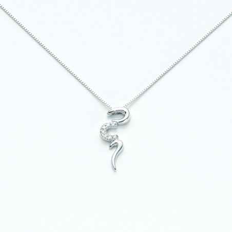 COLLANA PENDENTE SERPENTE DONNA MILUNA I DIAMANTI