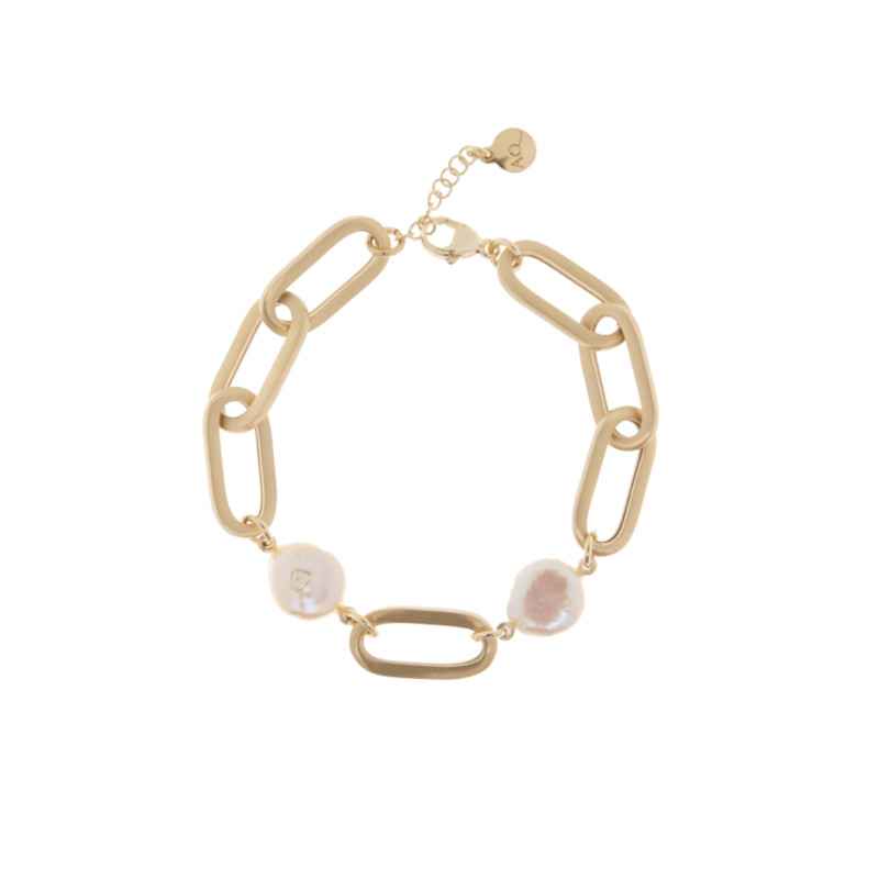 Bracciale Perle Chic con due perle barocche Donna Aquaforte