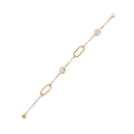 Bracciale Perle Chic con due perle barocche Donna Aquaforte
