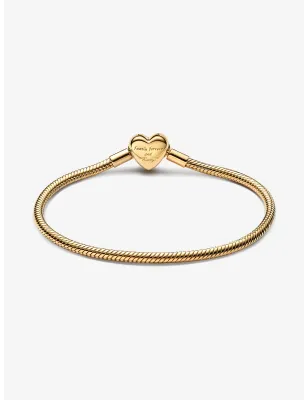 Bracciale Moments dorato chisusura Cuore Infinito Donna Pandora