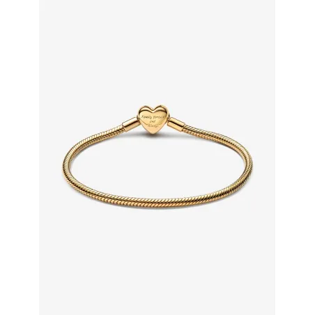 Bracciale Moments dorato chisusura Cuore Infinito Donna Pandora