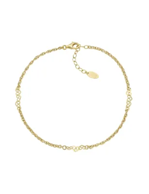 Cavigliera dorata con Cuori Donna Amen
