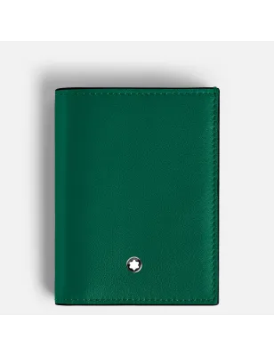 Portafoglio Malachite Vitello 4 Scomparti Mini Compatto Montblanc