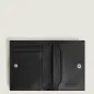 Portafoglio Nero Vitello 4 Scomparti Mini Compatto Montblanc