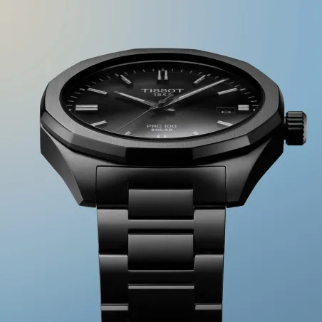 Orologio PRC Solar Nero PVD Solar Lightmaster 39mm Uomo Tissot