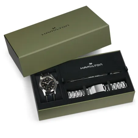 Orologio Nero Bundle Murph Auto 42mm Interstellar H-10 Uomo Hamilton