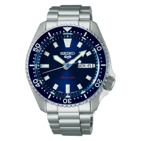 Orologio Blu SKX Series 42.5mm 4R36 Hardlex Bezel Uomo Seiko