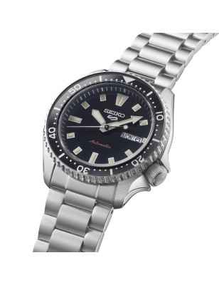 Orologio Nero SKX Series 42.5mm 4R36 Hacking Uomo Seiko