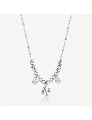 Collana Chakra Portafortuna Quadrifoglio Donna Brosway