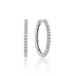 ORECCHINI CERCHIO DIAMANTI ORO BIANCO 18MM DONNA MILUNA I DIAMANTI ORECCHINI CERCHIO DIAMANTI ORO BIANCO 18MM DONNA MILUNA I DIAMANTI
