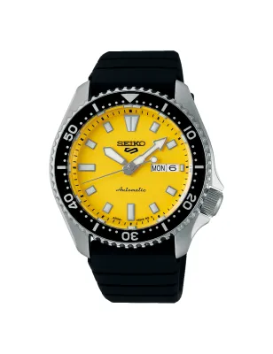 Orologio Giallo 7002 Style 42.5mm 4R36 Silicone Uomo Seiko