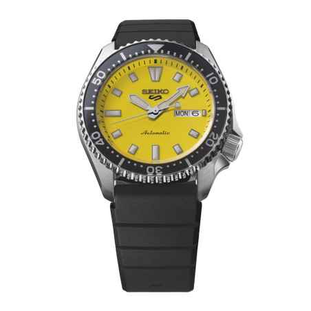 Orologio Giallo 7002 Style 42.5mm 4R36 Silicone Uomo Seiko