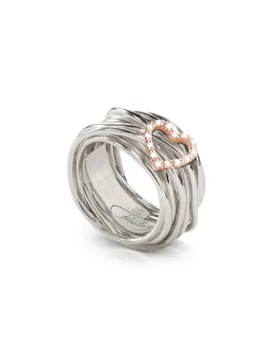 Anello Filodellavita 13 fili m.15 Cuore di Diamanti Donna Rubinia