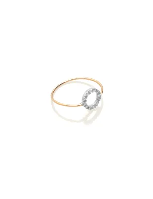 Anello Filodamore Oro con Cerchio e diamanti m.12 Donna Rubinia