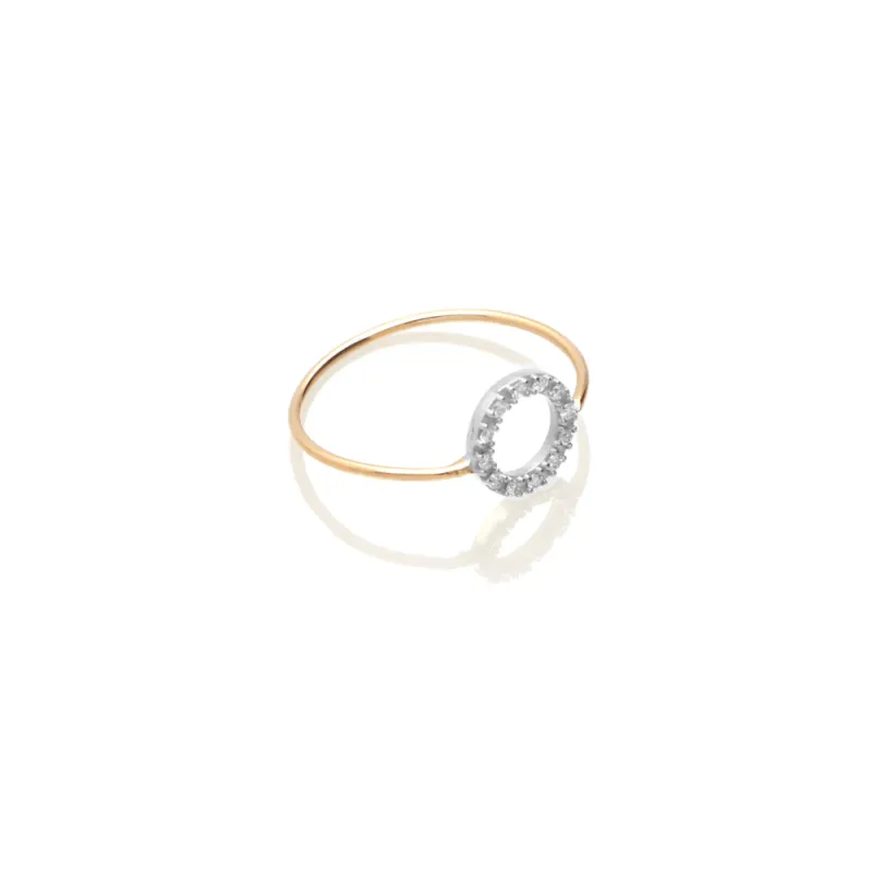 Anello Filodamore Oro con Cerchio e diamanti m.12 Donna Rubinia