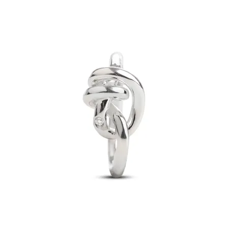 Anello Nodi d'Amore in Argento con diamante m.14 Donna Rubinia