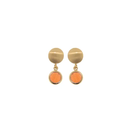 Orecchini Mignon pietra tonda aragosta pendente Donna Aquaforte
