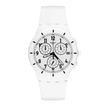 OROLOGIO TWICE AGAIN WHITE UOMO-DONNA SWATCH 