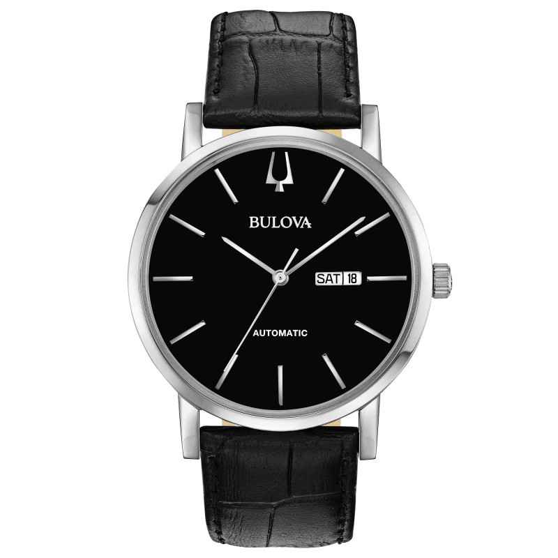 Orologio Nero Automatic Clipper 42mm 21 Rubini Vista Uomo Bulova