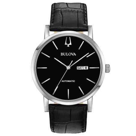 Orologio Nero Automatic Clipper 42mm 21 Rubini Vista Uomo Bulova
