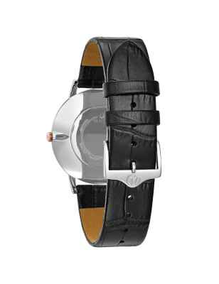 Orologio Nero Ultra Slim 40mm 2-Hand Rose Gold Uomo Bulova Classic