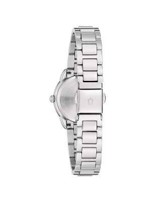 Orologio Blu 32 Diamonds Lady 27mm Classic Steel Donna Bulova Classic