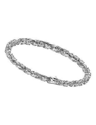 Bracciale maglia lavorata in Argento Uomo Zancan