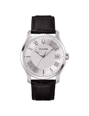 Orologio Silver Classic 41mm Clous Paris Uomo Bulova Wilton